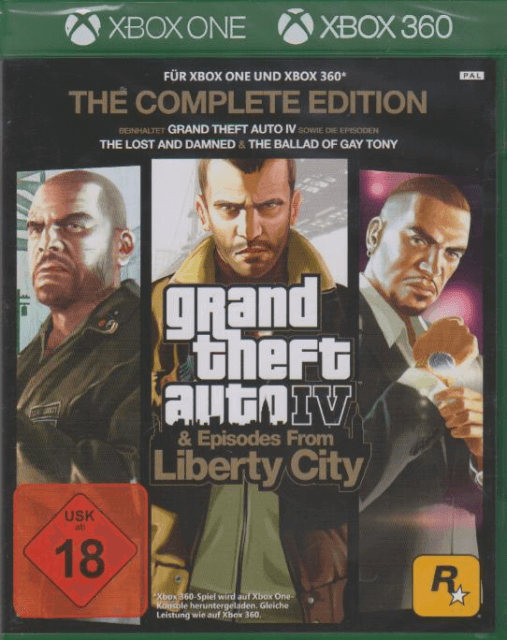 Grand Theft Auto IV box art for Xbox One